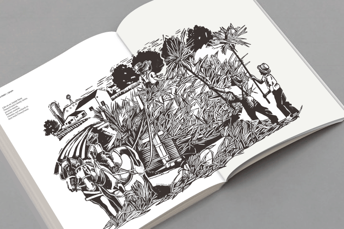 farm scene illustration