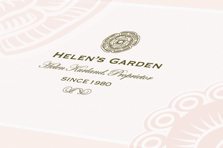 close-up of flower logo