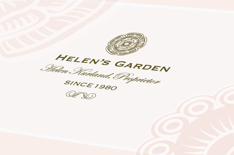 close-up of flower logo