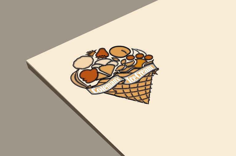 Ice cream logo in different colors
